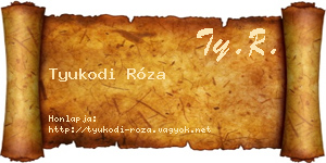 Tyukodi Róza névjegykártya